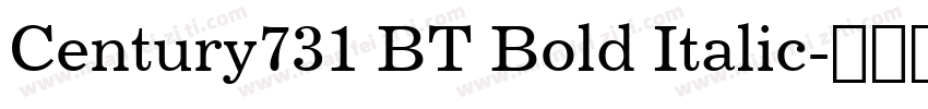 Century731 BT Bold Italic字体转换